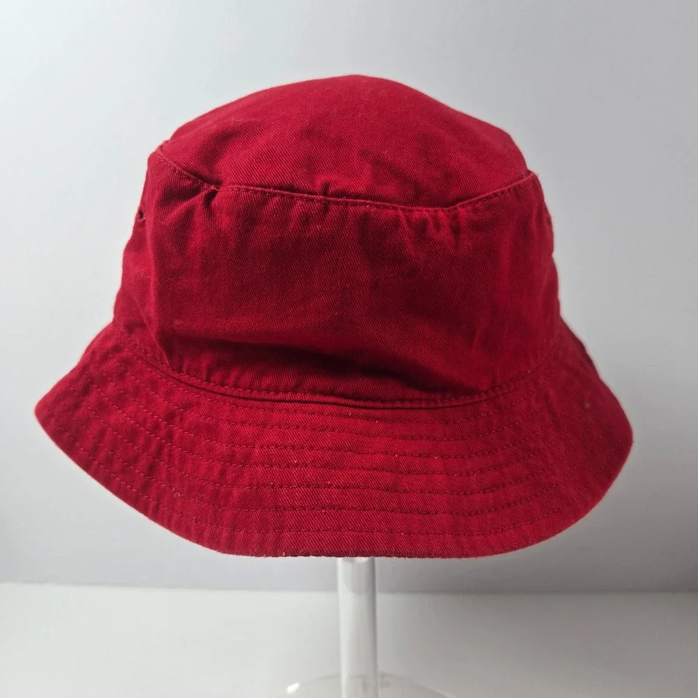 Otto Bucket Hat Red Summer Somewhere Motel Margarita Embroidered Sun Hat